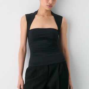 Aritzia Black Strapless Tank Top